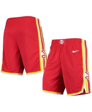 2020/21 Men's Atlanta Hawks Association Edition Performance Swingman Nike Shorts Red Gold Multi