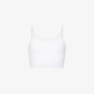 Adanola Stretch Jersey Crewless Bra, White